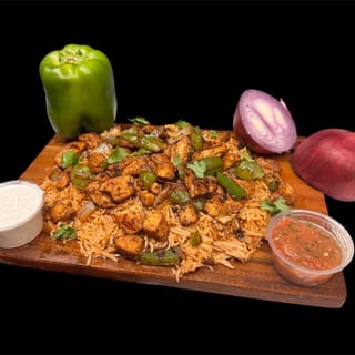 Fajita over rice